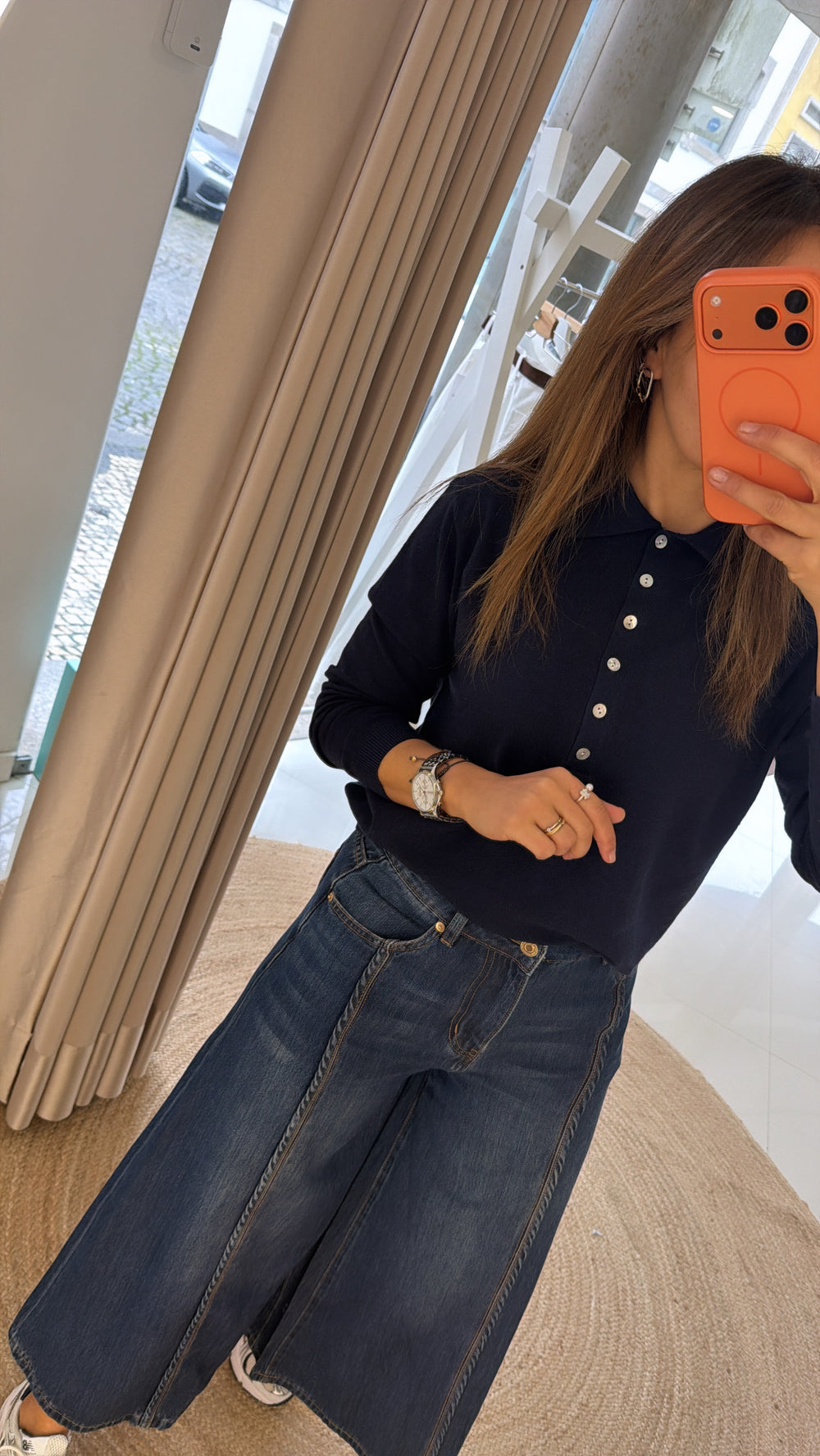 Polo azul marinho