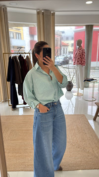 Camisa verde água