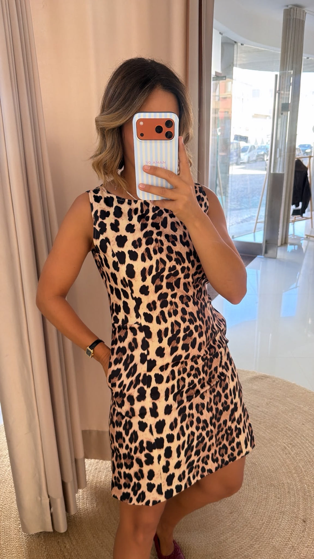 Vestido animal print