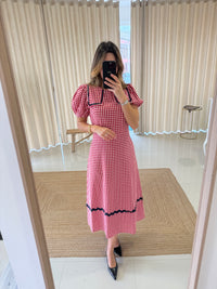 Vestido Vichy Rouge
