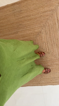 Vestido de linho verde