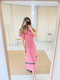 Vestido Vichy Rouge