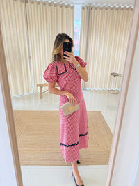 Vestido Vichy Rouge