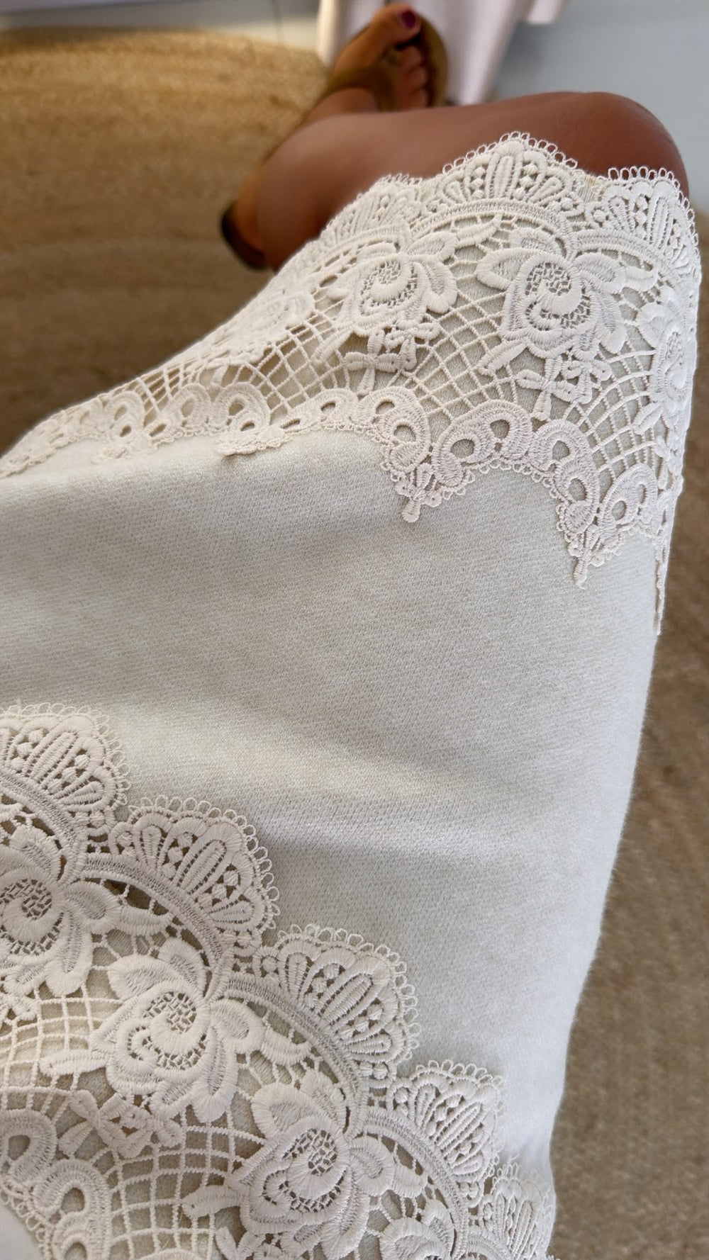 Conjunto de malha com renda