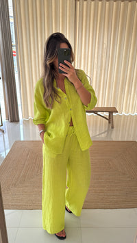 Conjunto de linho Lima