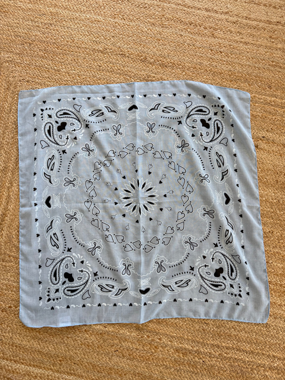 Lenço bandana quadrado Azul