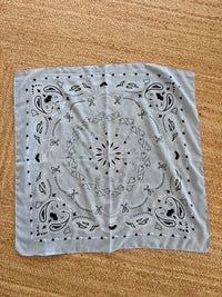 Lenço bandana quadrado Azul
