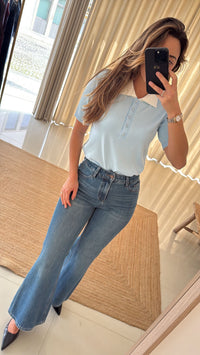 Calça de ganga Ti Amo