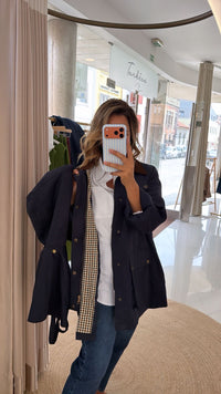 Parka com capuz removível