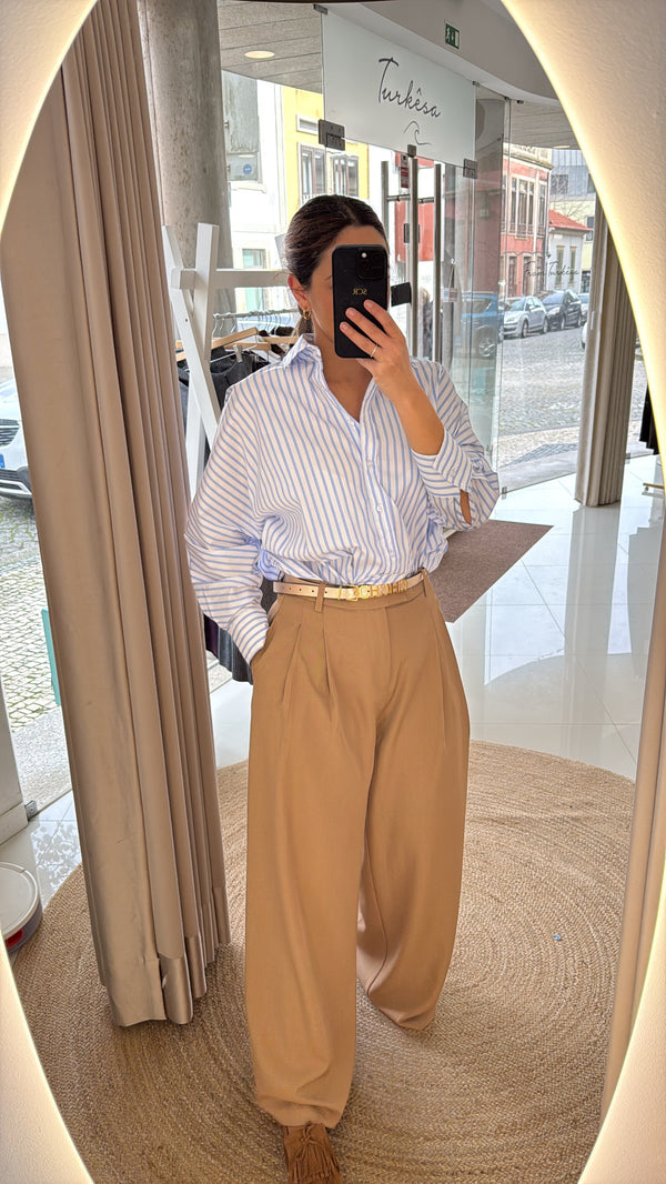 Calça Clássica Camel