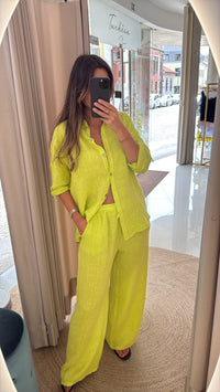 Conjunto de linho Lima