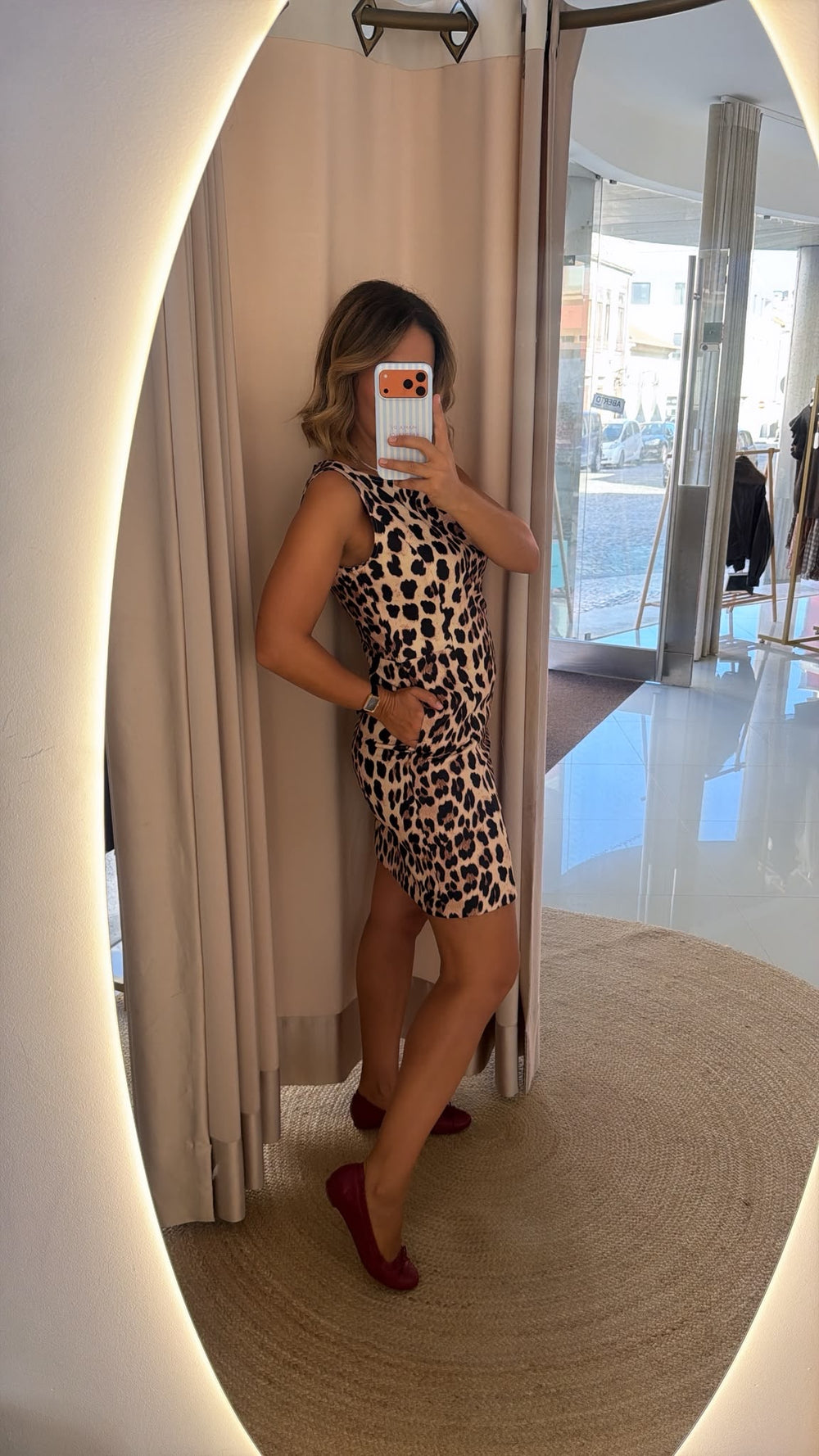 Vestido animal print