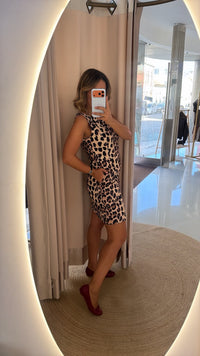 Vestido animal print