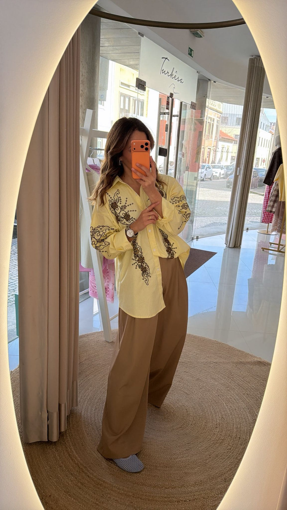 Camisa Bordado e Missangas