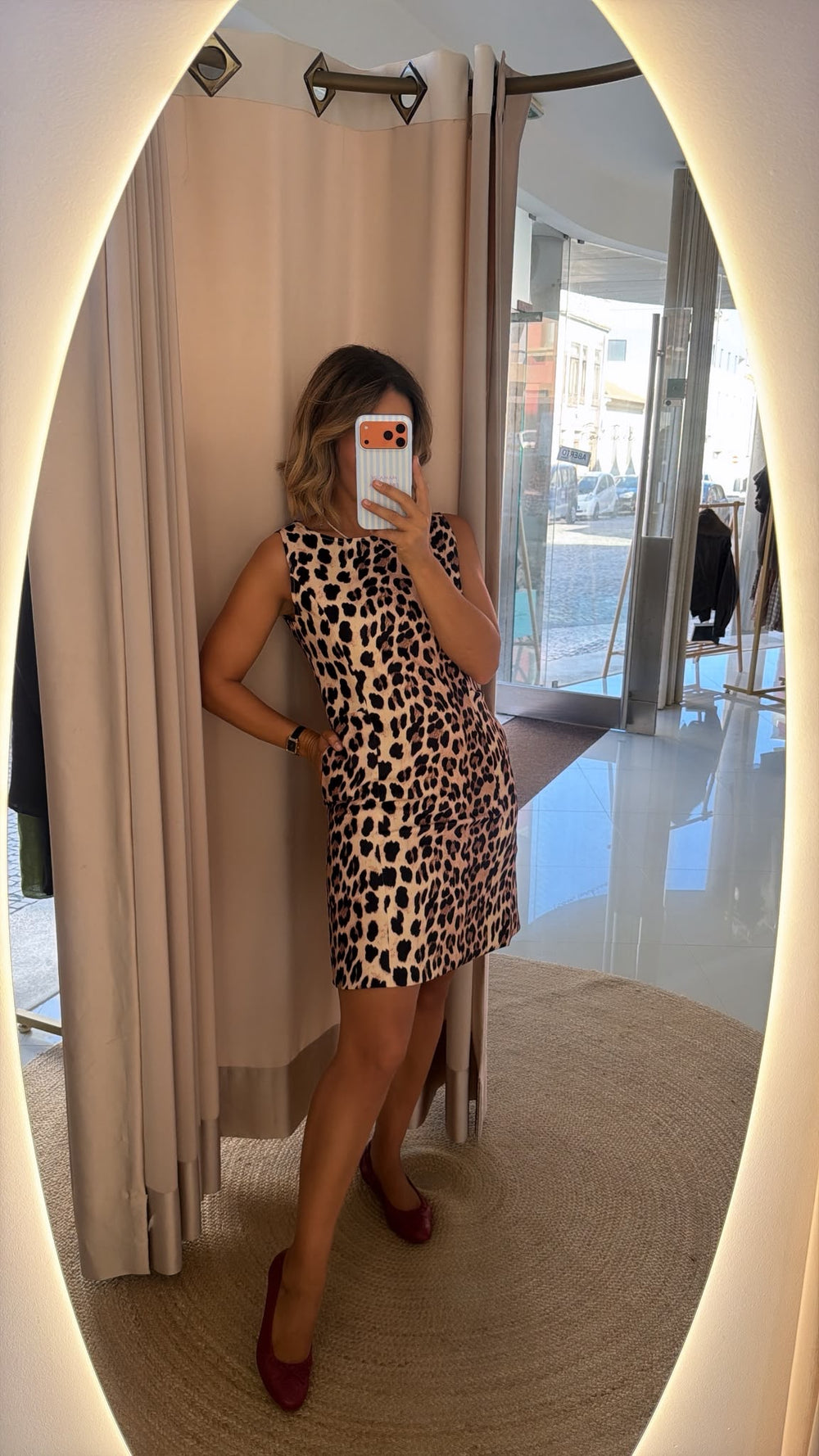 Vestido animal print