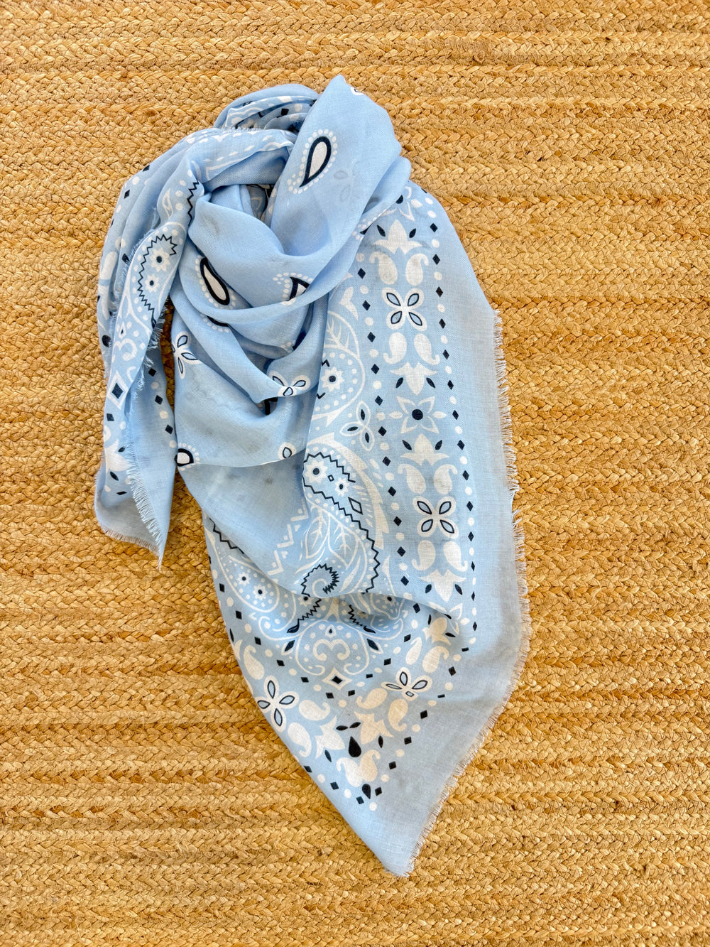 Lenço bandana azul