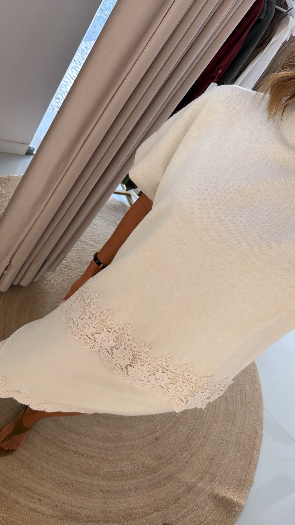 Conjunto de malha com renda