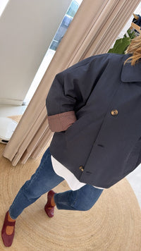 Parka azul marinho