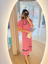 Vestido Vichy Rouge