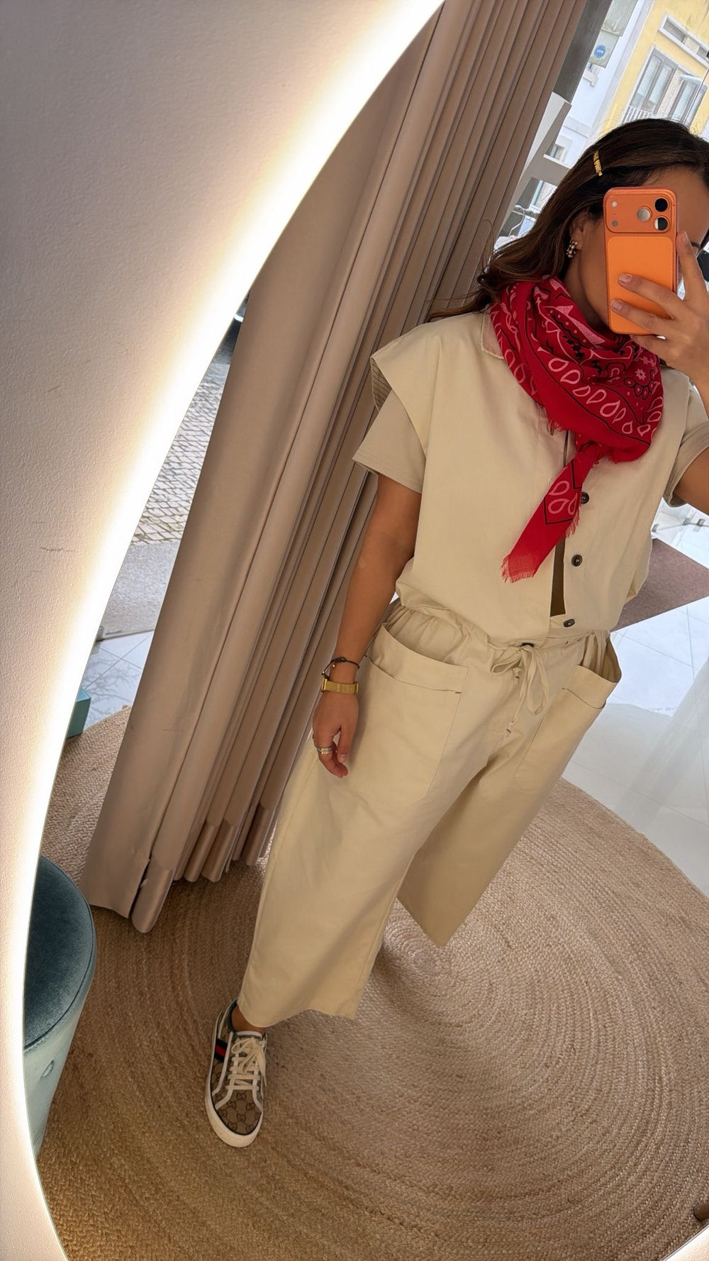 Macacão creme