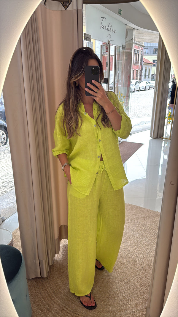 Conjunto de linho Lima