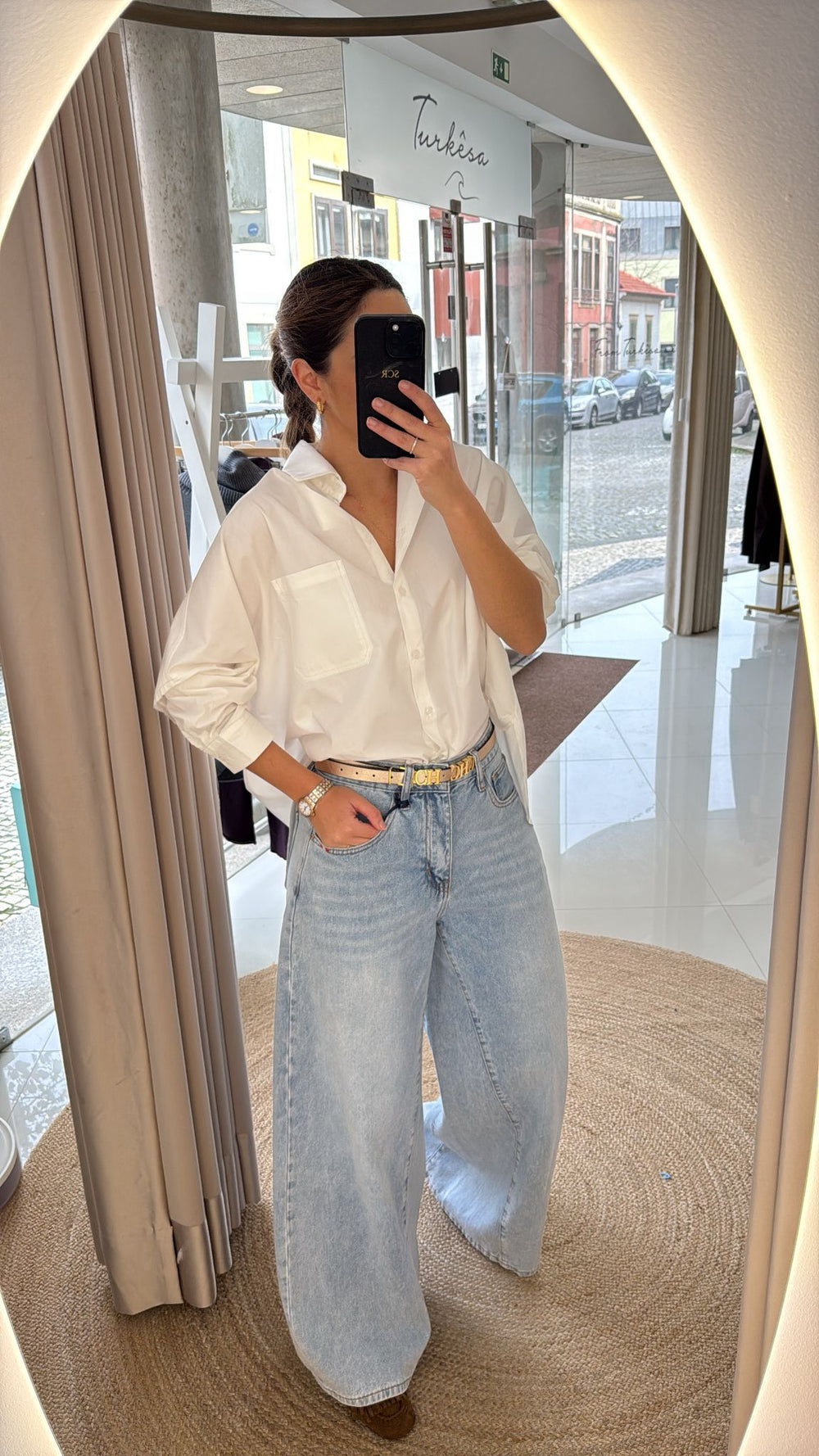 Jeans Extra Wide Leg Azul Claro