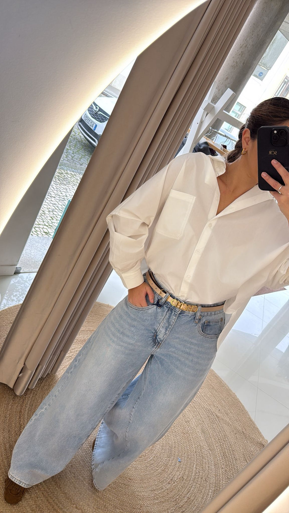 Jeans Extra Wide Leg Azul Claro