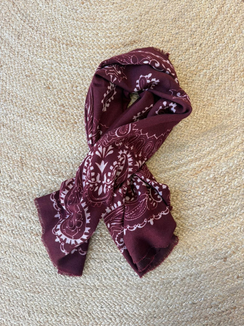 Lenço Bandana Bordô