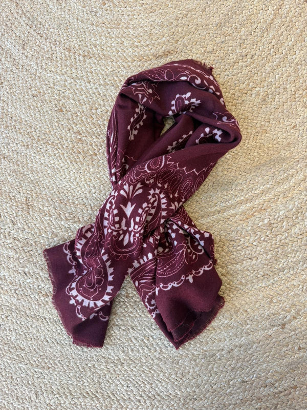 Lenço Bandana Bordô
