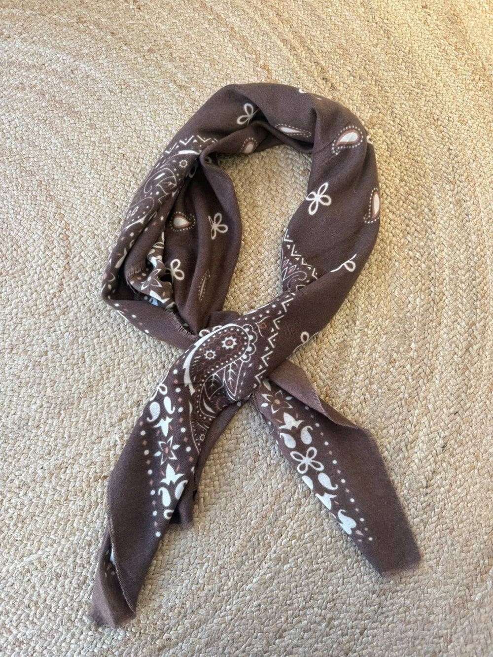 Lenço Bandana Castanho