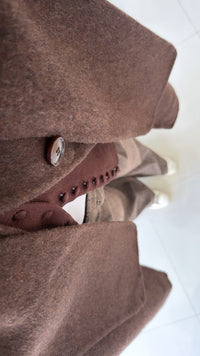 Casaco em Lã HandMade Castanho