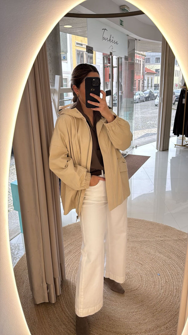 Parka bege claro