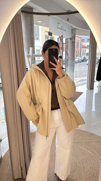 Parka bege claro