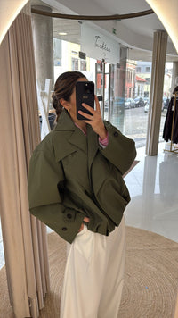 Parka Oversized Lumina Verde Militar