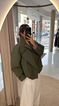 Parka Oversized Lumina Verde Militar