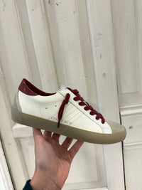 Sapatilhas Corina Branco e Bordo